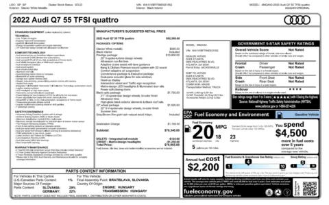 More photos of 2022 Audi Q7 Prestige at Twins Chrysler Dodge Jeep Ram, MI