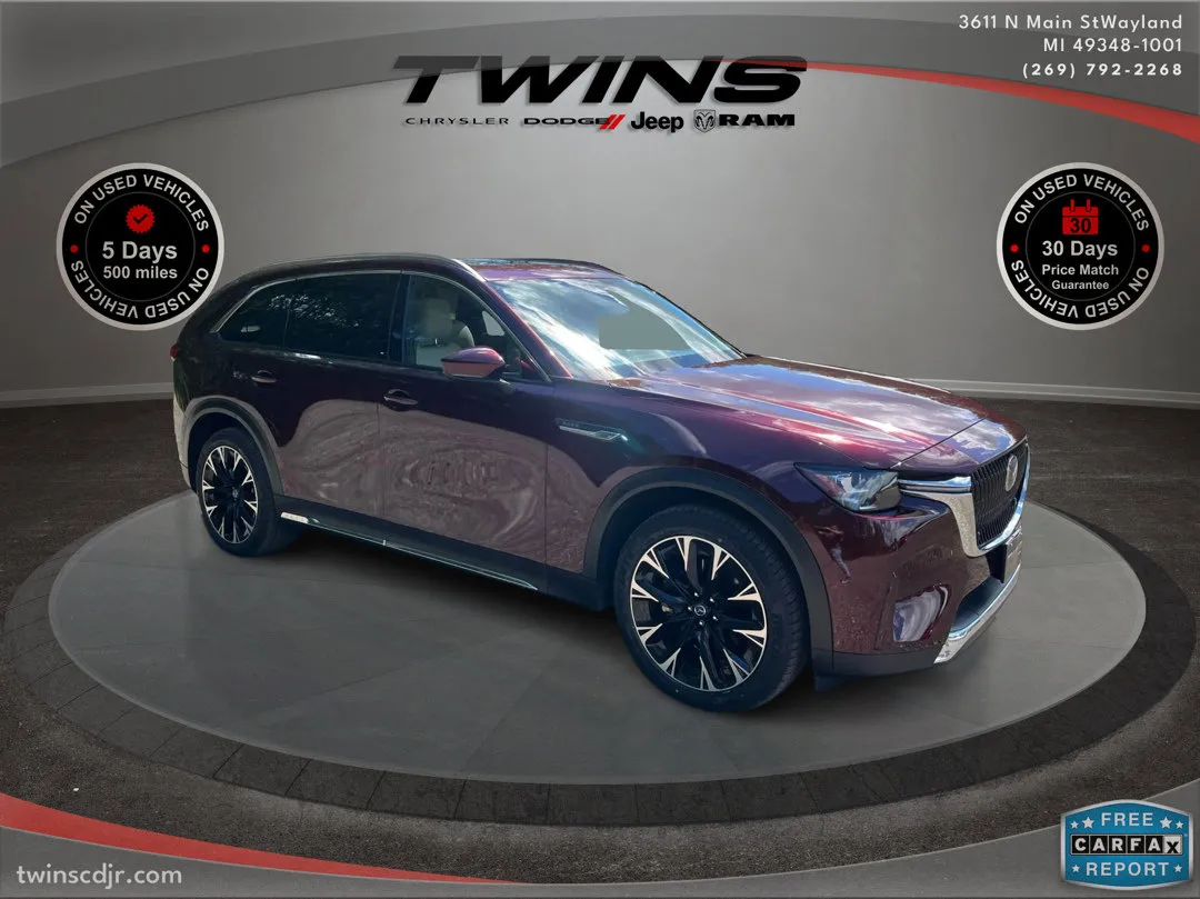 Red 2024 Mazda CX-90 PHEV Premium for sale in Wayland, MI