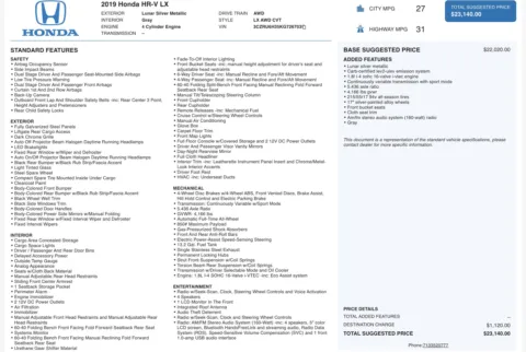 More photos of 2019 Honda HR-V LX at Twins Chrysler Dodge Jeep Ram, MI