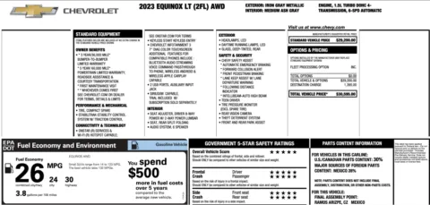 Another view of 2023 Chevrolet Equinox LT for sale in Wayland, MI at Twins Chrysler Dodge Jeep Ram