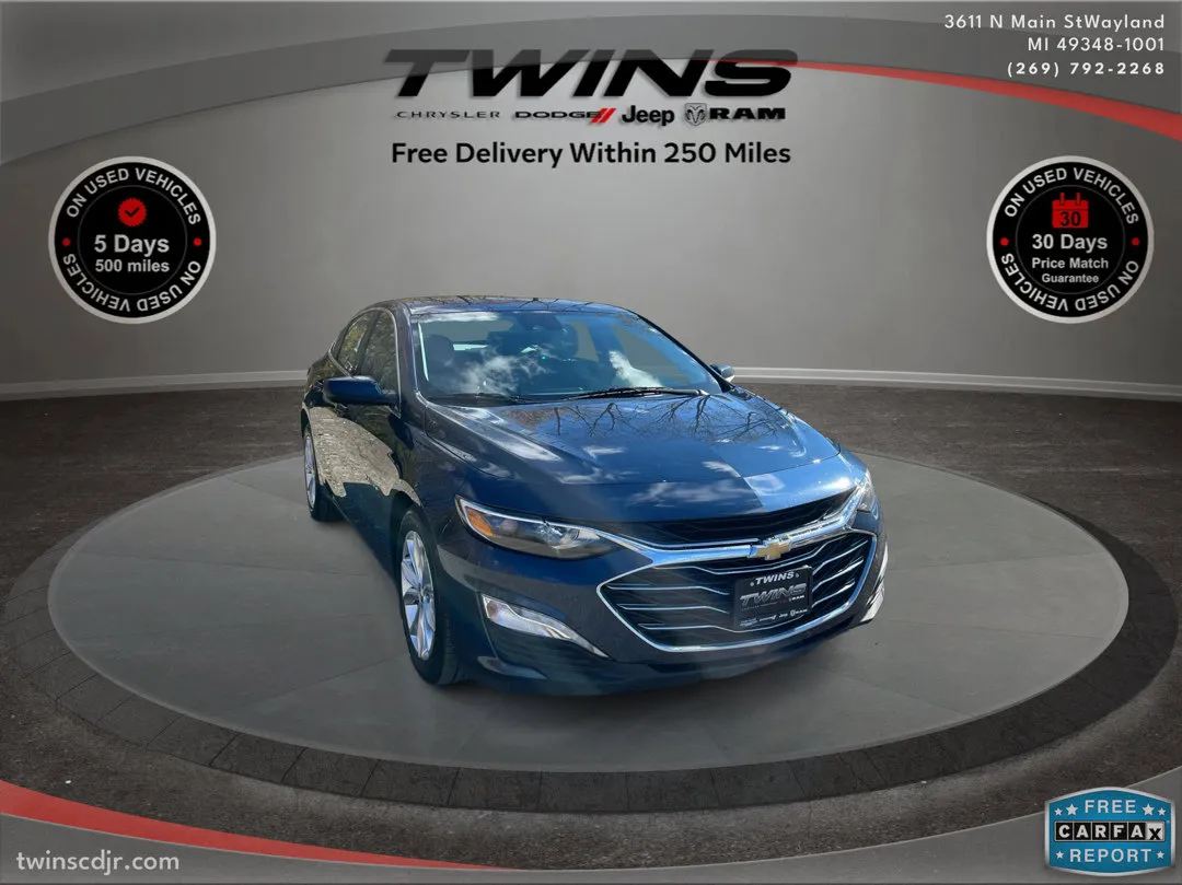 Blue 2021 Chevrolet Malibu LT for sale in Wayland, MI