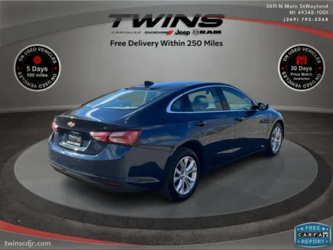 Another view of 2021 Chevrolet Malibu LT for sale in Wayland, MI at Twins Chrysler Dodge Jeep Ram