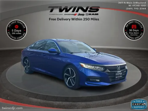 Blue 2020 Honda Accord Sedan Sport for sale in Wayland, MI
