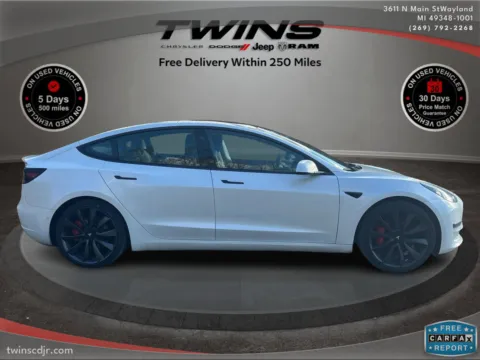 Photos of 2020 Tesla Model 3 Performance for sale in Wayland, MI at Twins Chrysler Dodge Jeep Ram