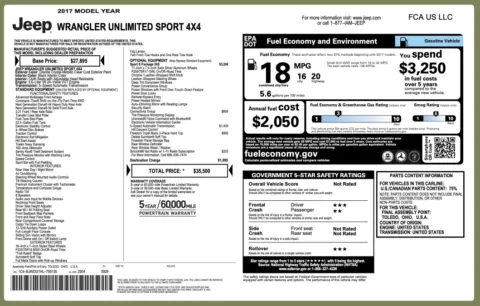 More photos of 2017 Jeep Wrangler Unlimited Sport at Twins Chrysler Dodge Jeep Ram, MI