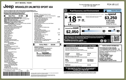 More photos of 2017 Jeep Wrangler Unlimited Sport at Twins Chrysler Dodge Jeep Ram, MI