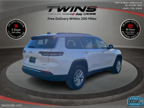 Photos of 2024 Jeep Grand Cherokee L Laredo for sale in Wayland, MI at Twins Chrysler Dodge Jeep Ram