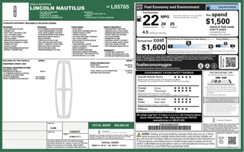 More photos of 2022 Lincoln Nautilus Standard at Twins Chrysler Dodge Jeep Ram, MI