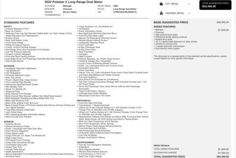 More photos of 2022 Polestar 2 Long Range Dual Motor at Twins Chrysler Dodge Jeep Ram, MI