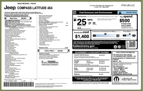 More photos of 2022 Jeep Compass Latitude at Twins Chrysler Dodge Jeep Ram, MI