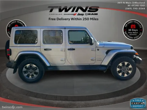 Photos of 2018 Jeep Wrangler Unlimited Sahara for sale in Wayland, MI at Twins Chrysler Dodge Jeep Ram