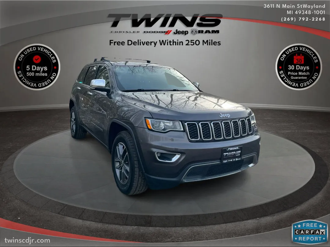 Gray 2017 Jeep Grand Cherokee Limited for sale in Wayland, MI