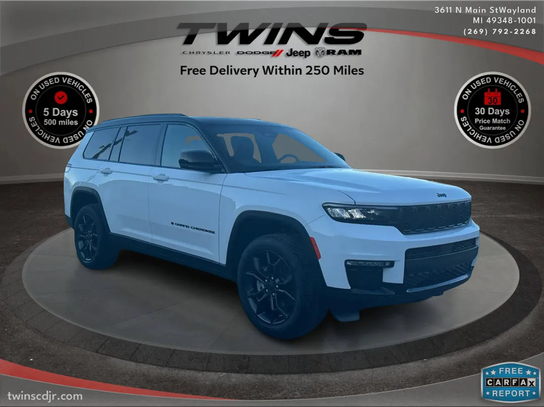 White 2025 Jeep Grand Cherokee L Limited for sale in Wayland, MI