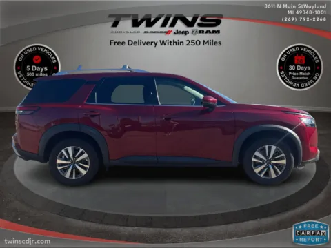 Photos of 2023 Nissan Pathfinder SL for sale in Wayland, MI at Twins Chrysler Dodge Jeep Ram