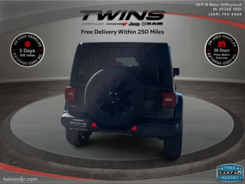 Another view of 2021 Jeep Wrangler 4xe Unlimited Sahara for sale in Wayland, MI at Twins Chrysler Dodge Jeep Ram