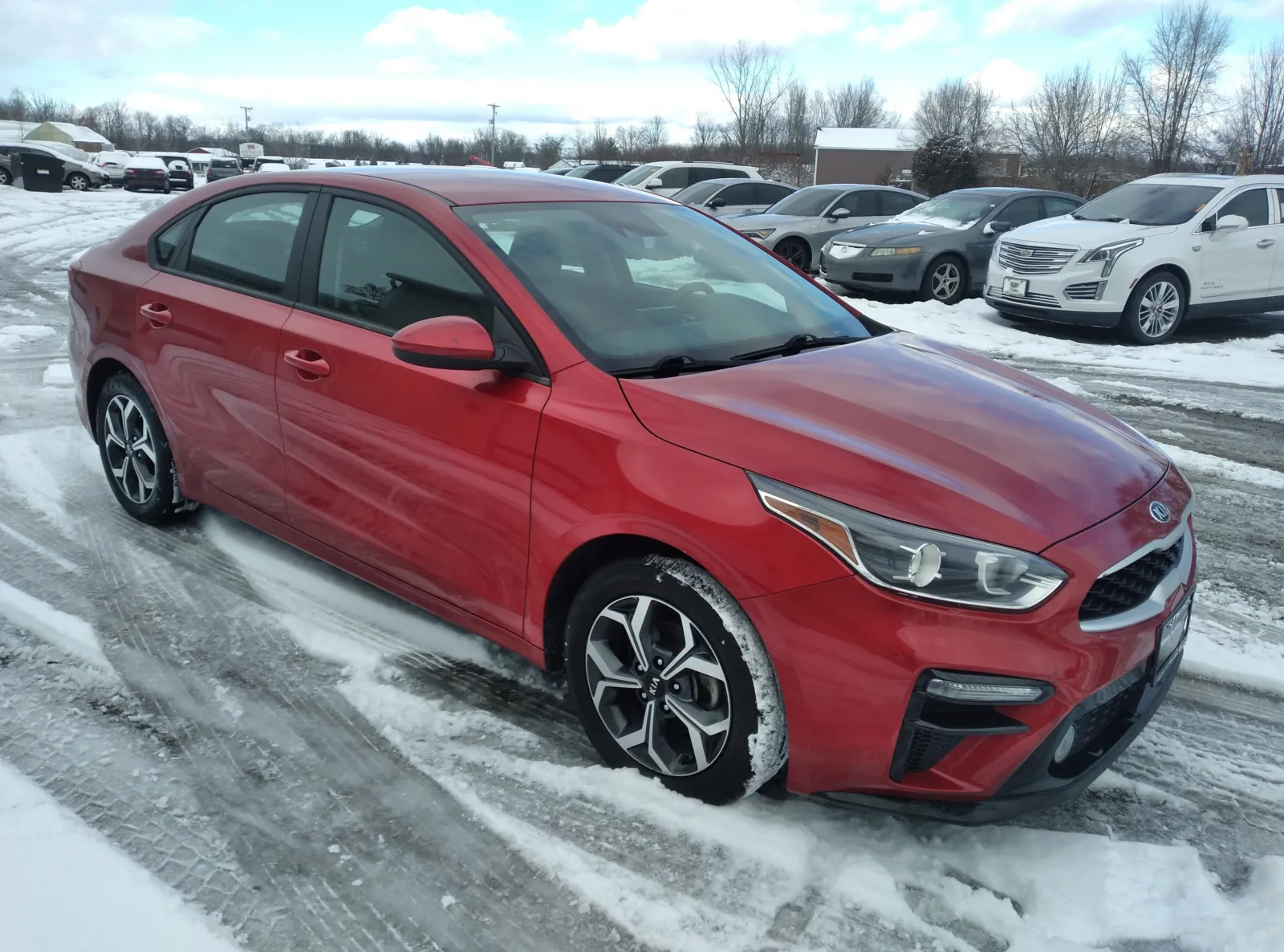 Red 2021 Kia Forte LXS for sale in Wayland, MI