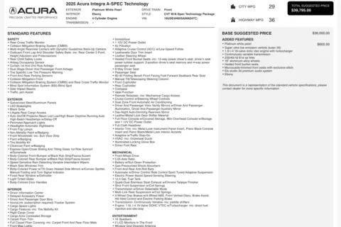 More photos of 2025 Acura Integra w/A-Spec Technology Package at Twins Chrysler Dodge Jeep Ram, MI