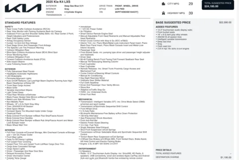 More photos of 2025 Kia K4 LXS at Twins Chrysler Dodge Jeep Ram, MI