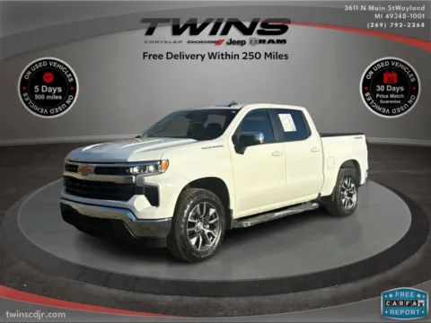 White 2024 Chevrolet Silverado 1500 LT for sale in Wayland, MI