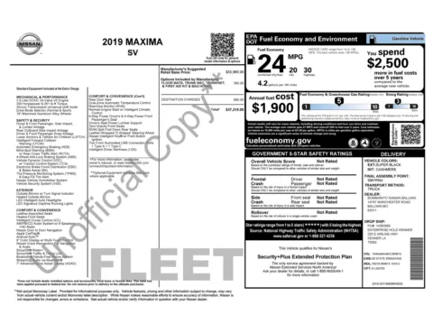 More photos of 2019 Nissan Maxima SV at Twins Chrysler Dodge Jeep Ram, MI