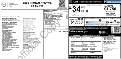 More photos of 2025 Nissan Sentra SV at Twins Chrysler Dodge Jeep Ram, MI