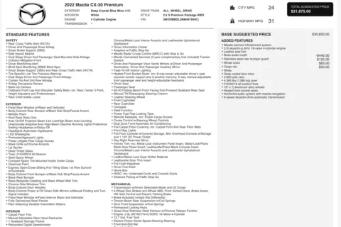 More photos of 2022 Mazda CX-30 2.5 S Premium Package at Twins Chrysler Dodge Jeep Ram, MI