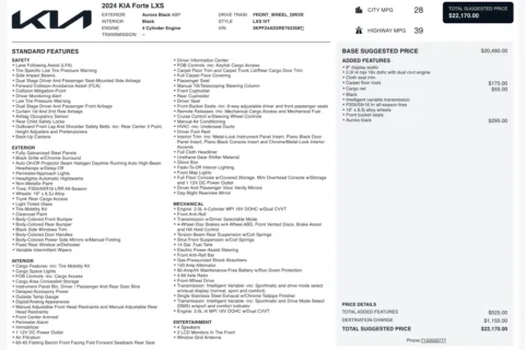 More photos of 2024 Kia Forte LXS at Twins Chrysler Dodge Jeep Ram, MI