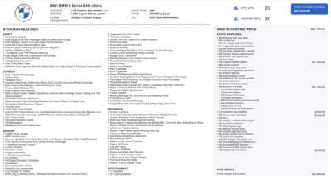 More photos of 2021 BMW 5 Series 540i xDrive at Twins Chrysler Dodge Jeep Ram, MI