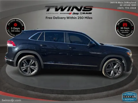 Photos of 2022 Volkswagen Atlas Cross Sport 3.6L V6 SEL R-Line for sale in Wayland, MI at Twins Chrysler Dodge Jeep Ram