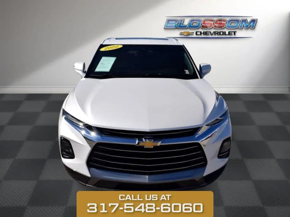 White 2022 Chevrolet Blazer Premier for sale in Indianapolis, IN
