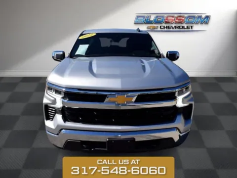 Silver 2022 Chevrolet Silverado 1500 LT for sale in Indianapolis, IN