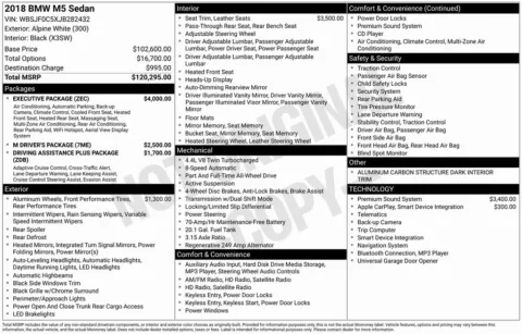 Photos of 2018 BMW M5 for sale in Bloomington, IN at Foreign Auto Connect