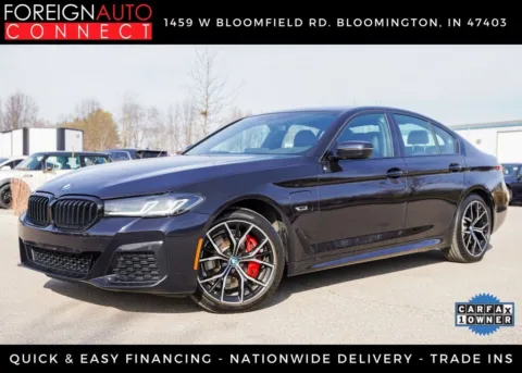 Black 2023 BMW 5 Series 530e iPerformance for sale in Bloomington, IN