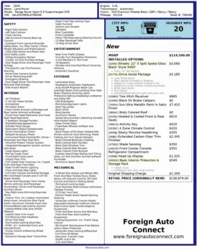 Photos of 2020 Land Rover Range Rover Sport SVR for sale in Bloomington, IN at Foreign Auto Connect