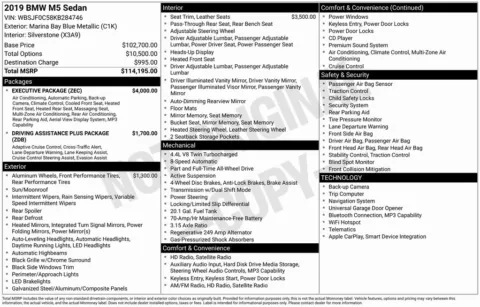 Photos of 2019 BMW M5 for sale in Bloomington, IN at Foreign Auto Connect