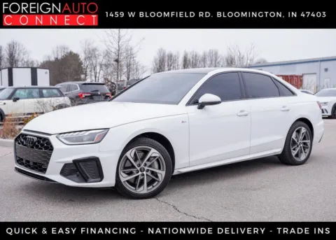 White 2021 Audi A4 45 S line Premium Plus for sale in Bloomington, IN