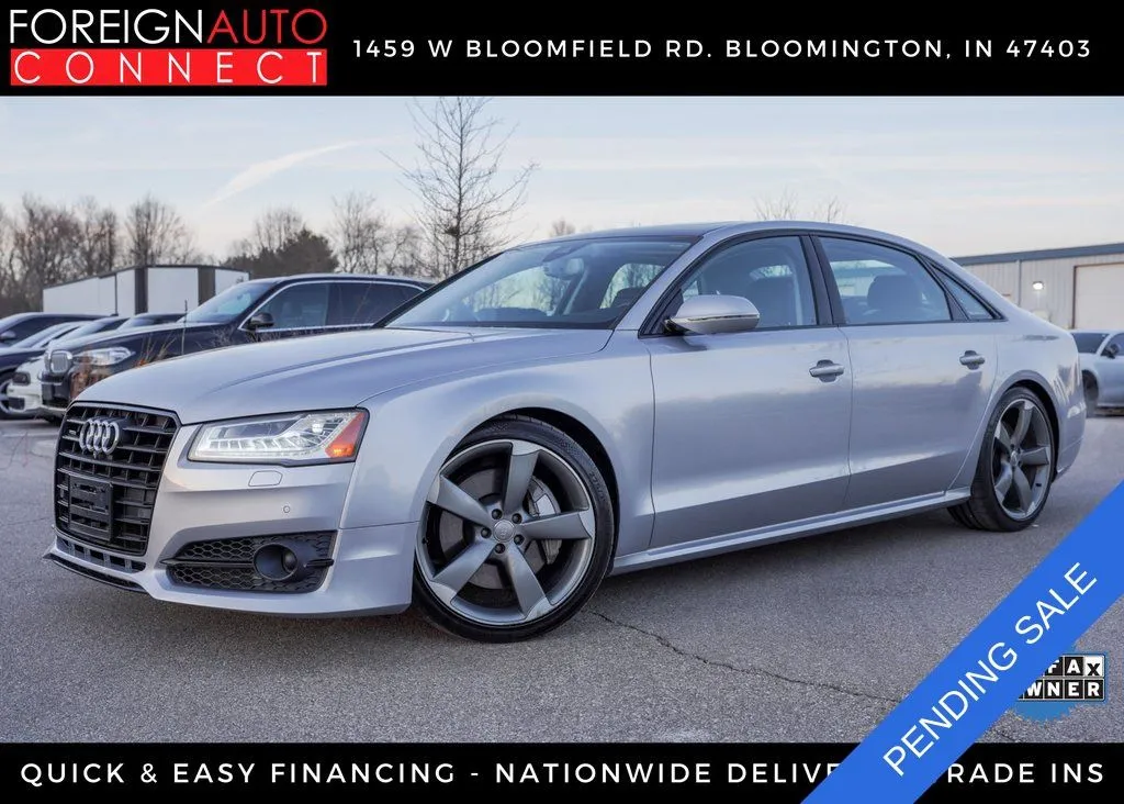 Silver 2018 Audi A8 L 4.0T Sport for sale in Bloomington, IN