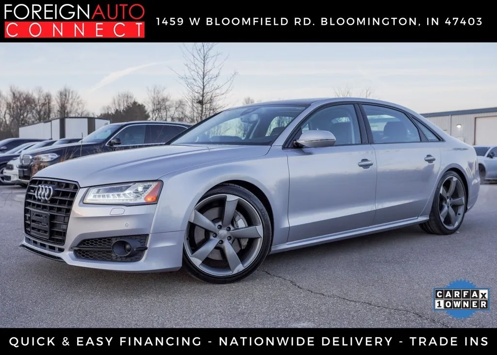 Silver 2018 Audi A8 L 4.0T Sport for sale in Bloomington, IN