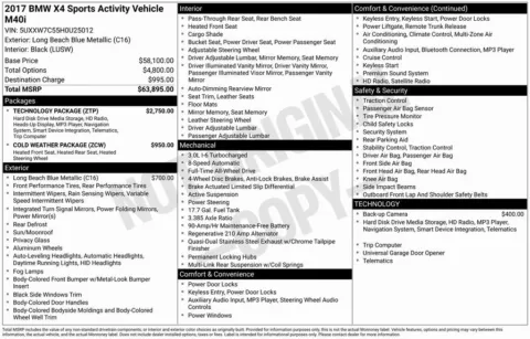 Photos of 2017 BMW X4 M40i for sale in Bloomington, IN at Foreign Auto Connect