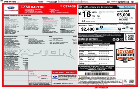 Photos of 2019 Ford F-150 Raptor for sale in Bloomington, IN at Foreign Auto Connect