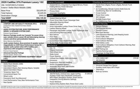 Photos of 2020 Cadillac XT6 Premium Luxury for sale in Bloomington, IN at Foreign Auto Connect