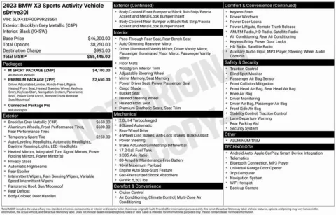 Photos of 2023 BMW X3 sDrive30i for sale in Bloomington, IN at Foreign Auto Connect