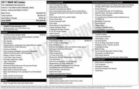 Photos of 2017 BMW M3 for sale in Bloomington, IN at Foreign Auto Connect