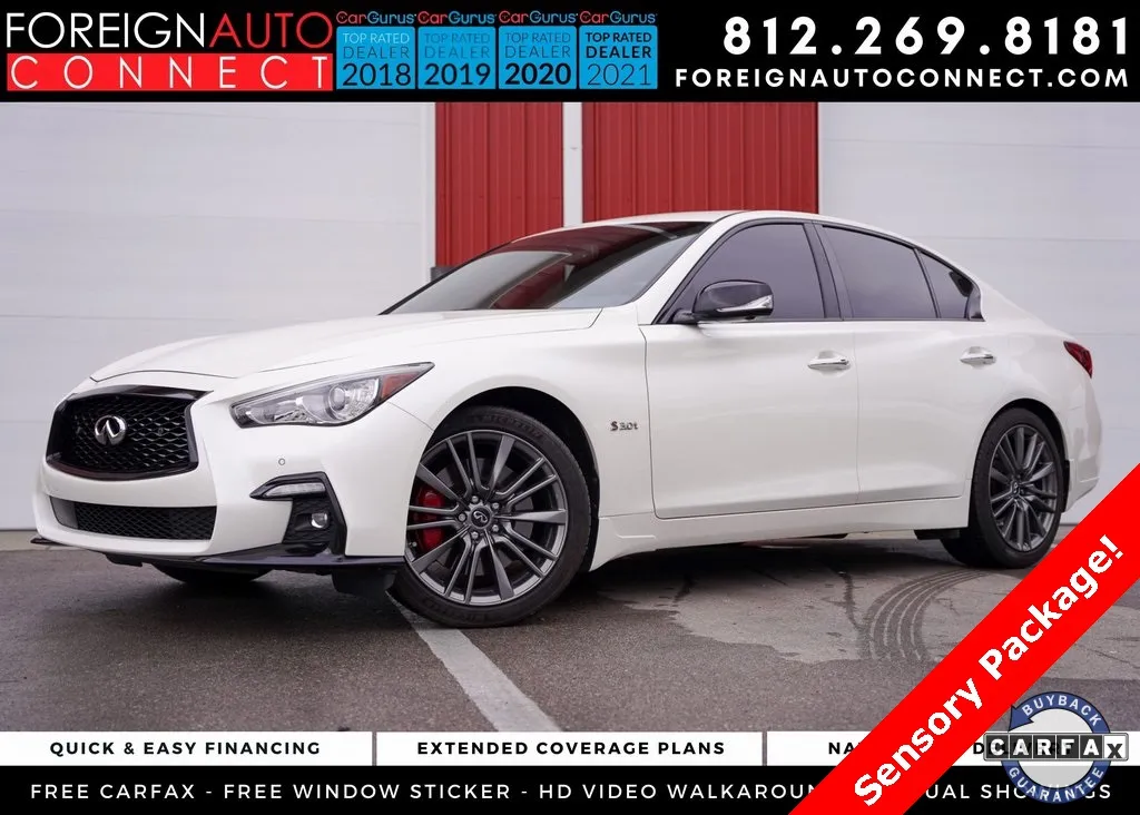 Used 2019 INFINITI Q50 Red Sport 400 for sale in Bloomington, IN