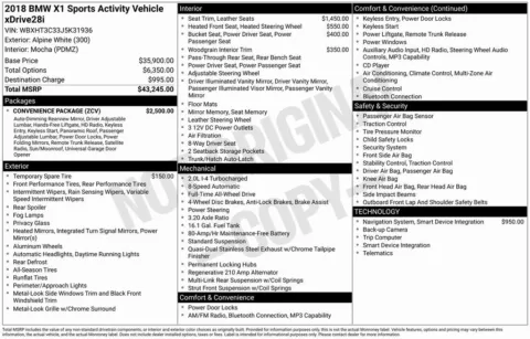 Photos of 2018 BMW X1 xDrive28i for sale in Bloomington, IN at Foreign Auto Connect