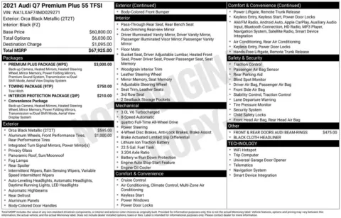 Photos of 2021 Audi Q7 55 Premium Plus for sale in Bloomington, IN at Foreign Auto Connect