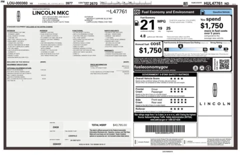 Photos of 2017 Lincoln MKC Select for sale in Bloomington, IN at Foreign Auto Connect