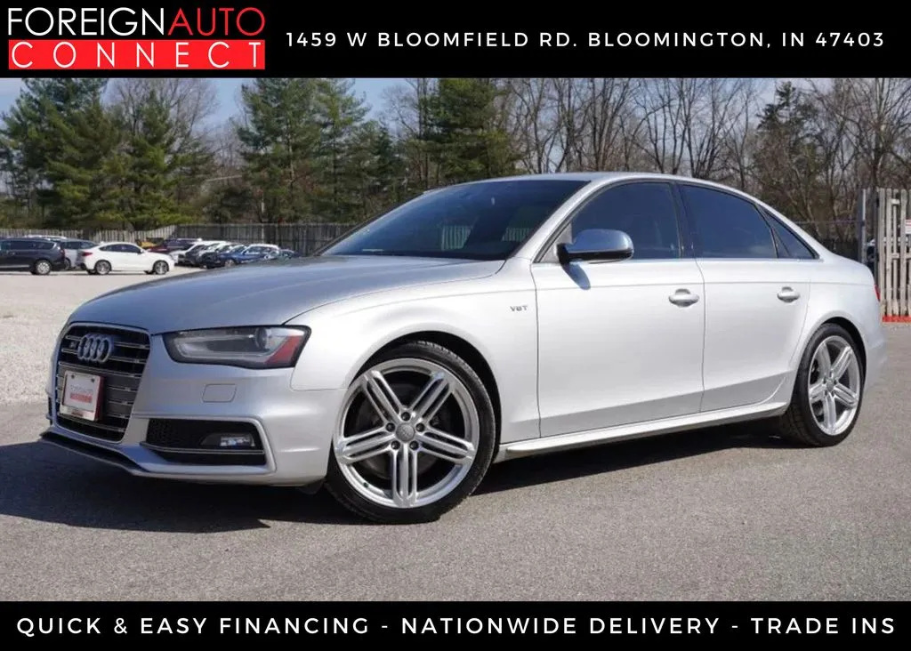 Silver 2014 Audi S4 3.0T Premium Plus for sale in Bloomington, IN