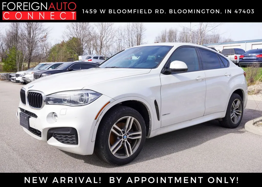 White 2017 BMW X6 xDrive35i for sale in Bloomington, IN