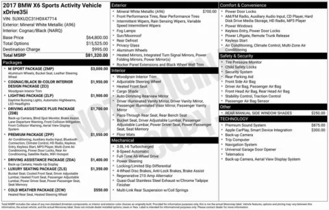 Photos of 2017 BMW X6 xDrive35i for sale in Bloomington, IN at Foreign Auto Connect